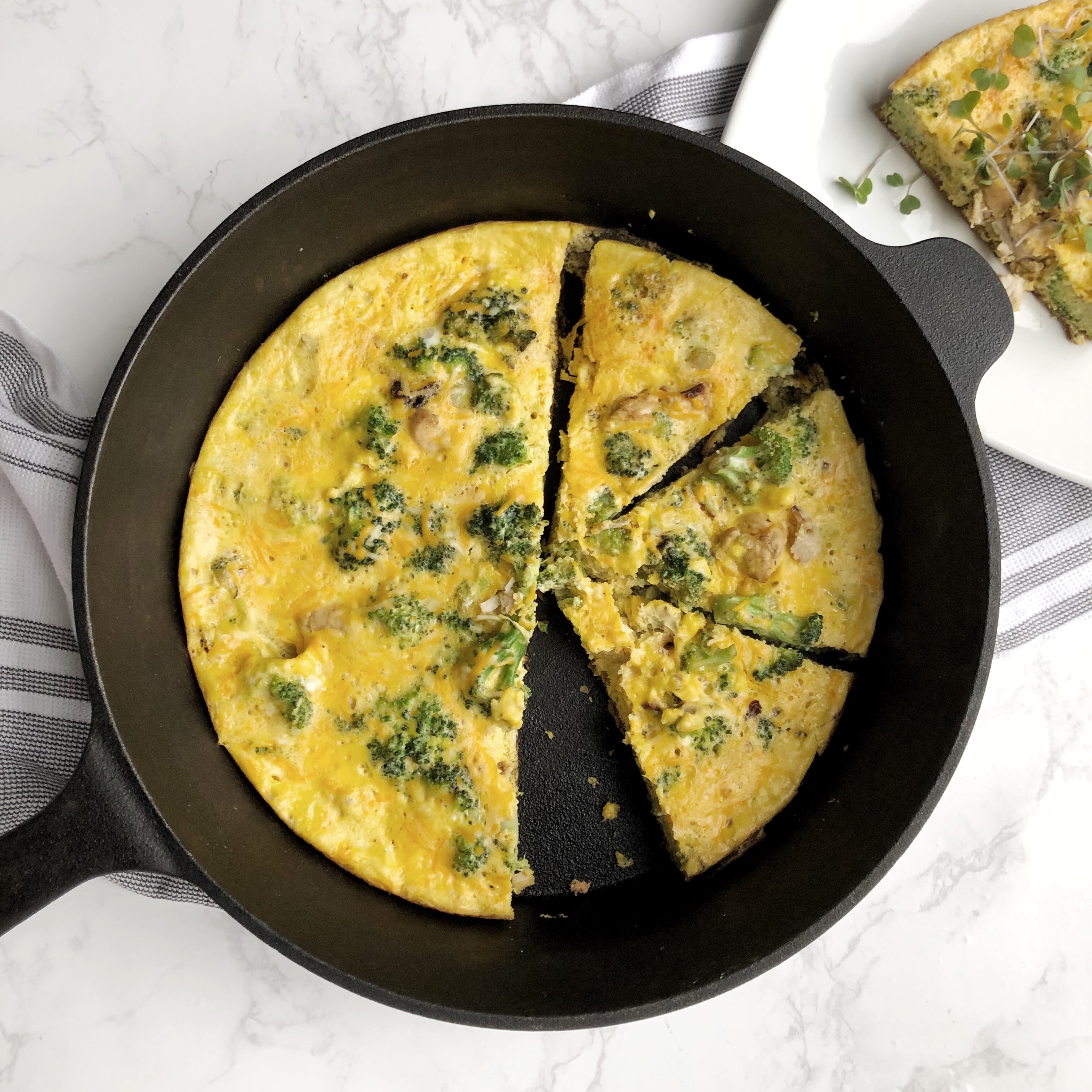 Chicken & Broccoli Frittata – Living The Clean Life
